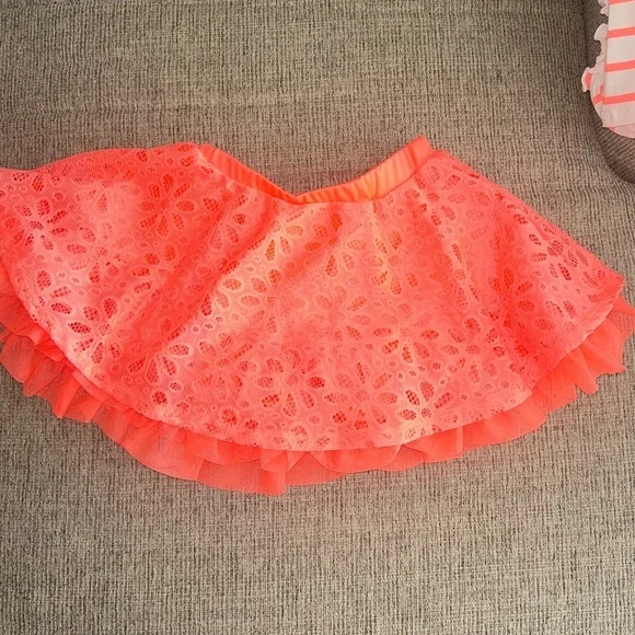 NWOT Disney Elsa Dress - White and Neon Orange size 6x - Picture 5 of 7